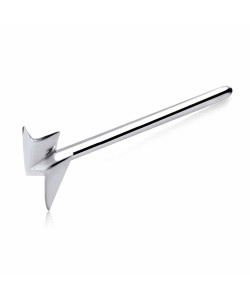 Spark Silver Straight Nose Stud NSKA-758